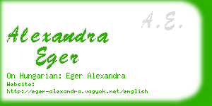 alexandra eger business card